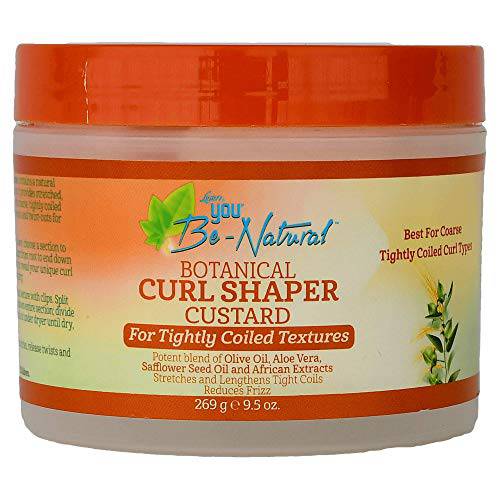 Luster’s You Be-Natural Botanical Curl Shaper Custard For Tightly Coiled Textures 9.5 oz.