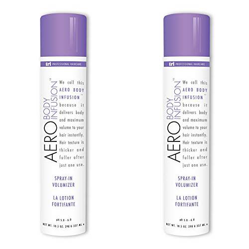 Tri Aero Body Infusion Volume Spray - Volumizing Hairspray for Fine Hair - Volume Hair Products, Hair Volume Spray - Comes with 2 10.5oz Bottles
