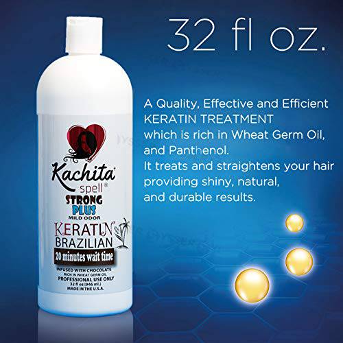 NEW Brazilian Keratin Treatment Kachita Spell Chocolate 32 fl oz - Brazilian Hair Straightening Made in USA