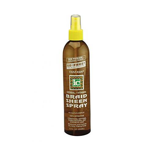 Fantasia Ic Herbal Braid Sheen Spray With Sulfur Complex 12 Oz