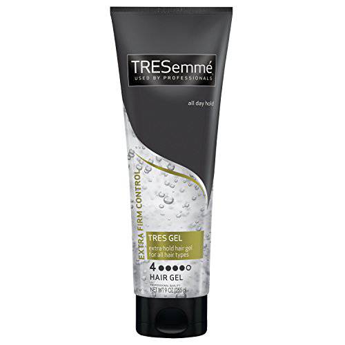 TRESemmé TRES Two Hair Styling Gel Extra Hold Styling Extra Firm Control Hair Gel for All Hair Types 9 oz, Pack of 6