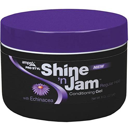 Ampro Shine ’n Jam Conditioning Gel, Regular Hold, 8 oz (Pack of 2)