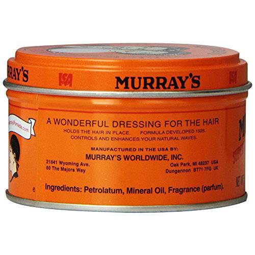 Murray’s Superior Hair Dressing Pomade, 3 Ounce (Pack of 4)