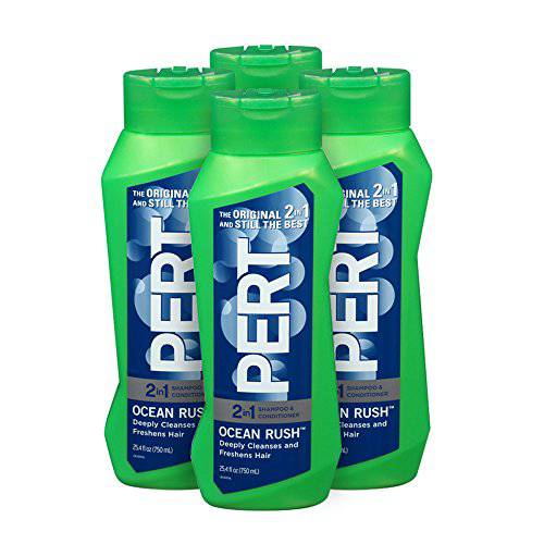 PERT 2-in-1 Ocean Rush Shampoo and Conditioner 25.4oz (4 PACK)