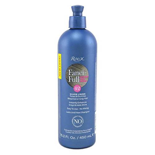 Roux Fanci-Full Rinse 42 Silver Lining 15.2 Ounce (450ml) (2 Pack)