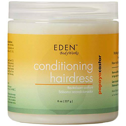 EDEN BodyWorks Papaya Castor Conditioning Hairdress | 8 oz | Reduce Frizz, Nourish Hair & Scalp - Light Hold