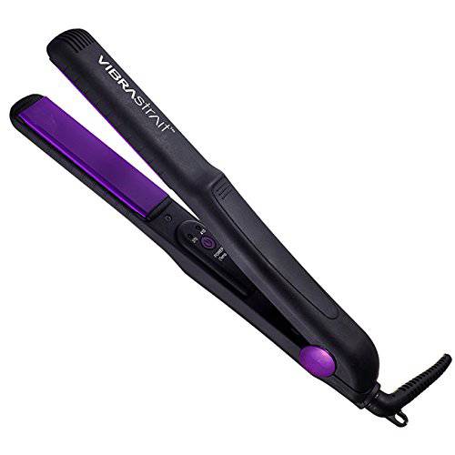 VIBRASTRAIT Essential Vibrating Ceramic Flat Iron, 1-Inch | Fast, Frizz-Free Ceramic Hair Straightener | Easy, Gentle Glide for Waves, Curls, Smooth Hair | Professional Hair Styling Tools