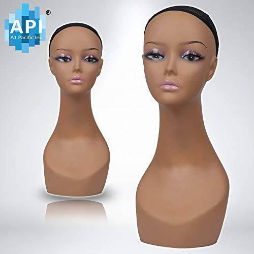 18 Female Life Size Mannequin Head for Wigs, Hats, Sunglasses Jewelry Display PD3R-24