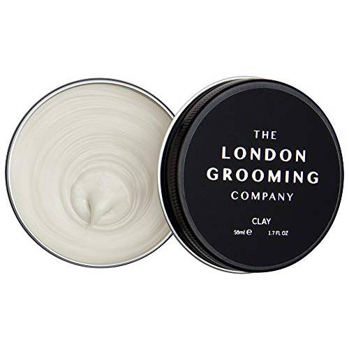 The London Grooming Company Hair Clay For Men | Firm All-Day Hold | Matte Finish | Easy To Wash Out | 1.7 Fl Oz (50ml)