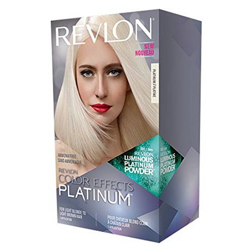 Permanent Hair Color by Revlon, Permanent Hair Dye, Color Effects Highlighting Kit, Ammonia Free & Paraben Free, 60 Platinum, 8 Oz, (Pack of 1)