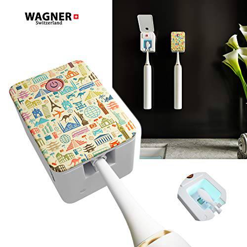 Wagner & Stern. Deep Toothbrush Sanitizer/UV-C Sterilizer. for Home and Travel, USB Li-Ion Rechargeable Battery. 3D Design. Compatible with All Brush Heads. Automatic.