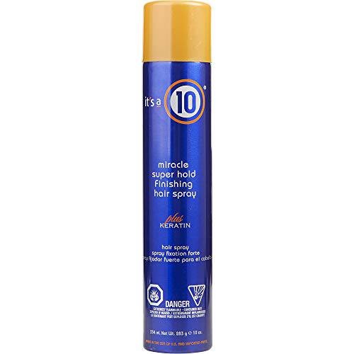 It’s a 10 Miracle Super Hold Finishing Spray Plus Keratin, 10 oz (Pack of 2)