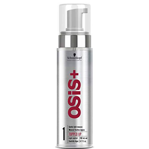 OSiS+ TOPPED UP Gentle Hold Mousse, 6.7 Fluid-Ounce