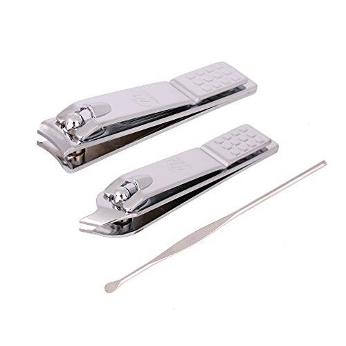 Three Seven Stainless Steel 3pc Nail Clipper Set (Silver)
