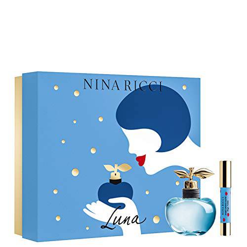 Nina Ricci Luna for Women 2 Piece Gift Set (2.7 Ounce Eau de Toilette Spray + 2.5 Ounce G Jumbo Lipstick Mate)