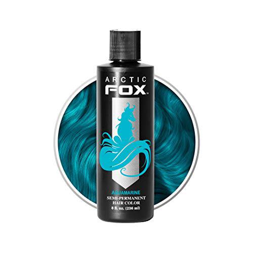 ARCTIC FOX Vegan and Cruelty-Free Semi-Permanent Hair Color Dye (8 Fl Oz, AQUAMARINE)