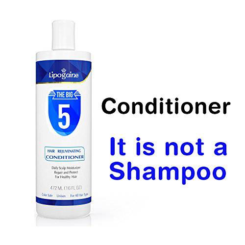 Lipogaine Hair Rejuvenating Conditioner With Argan Oil, Keratin, Aloe Vera, Vitamins
