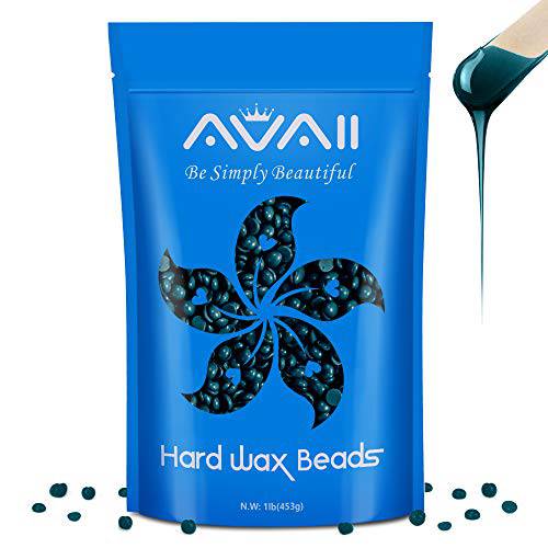 Hard Wax Beads, AVAII Hair Removal Black Wax Beads Coarse Hair Specific, Wax Beans Perfect for Bikini, Back, Chest, Underarms Waxing, Cologne Wax Beads for Women Men 1lb/453g