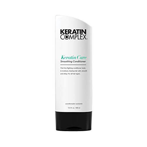 Keratin Complex Care Frizz Fighting and Moisturizing Conditioner, Enhances Softness, Smoothness, Shine, No Sodium Chloride for All Hair Types, 13.5 Fl Oz