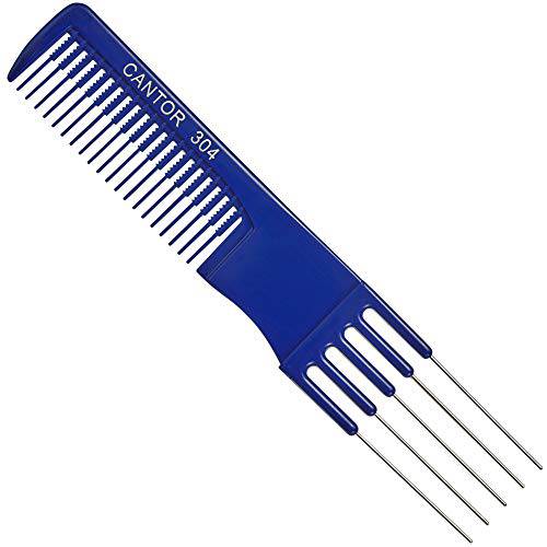 Lift Teasing Comb and Hair Pick – 2 Pack Stainless Still Lifts - Chemical and Heat Resistant Detangler Comb – Anti Static Comb For All Hair Types – By Cantor