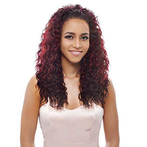 Janet Collection New Easy Quick AGATHA Half Wig (1 - Jet Black)