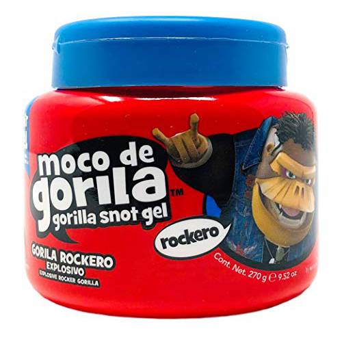 Moco de Gorila Rockero Hair Gel | Explosive Hair Styling Gel for Extreme Long-lasting Hold, Gorilla Snot Gel is the Ultimate Hair Gel to any Rocker Hairstyle 9.52 Ounce Jar