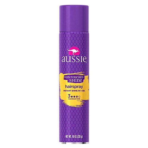 Aussie Sun-Touched Shine Hairspray, Maximum Hold 10 ounces