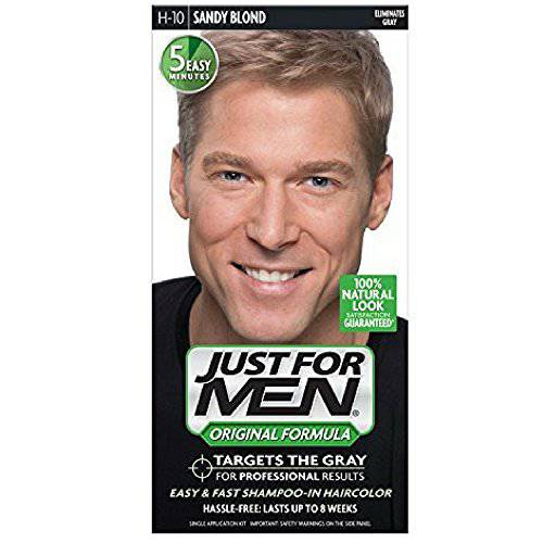 JUST FOR MEN Hair Color H-10 Sandy Blond 1 ea (Pack of 6)