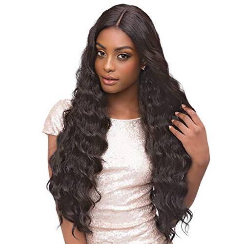 Janet Collection Swiss Lace Extended Part Deep JULIANA Wig (1B)