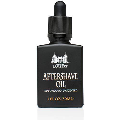 Maison Lambert Aftershave oil - Made of 100% organic ingredients The best aftershave oil for sensitive and dry skin (Unscented)