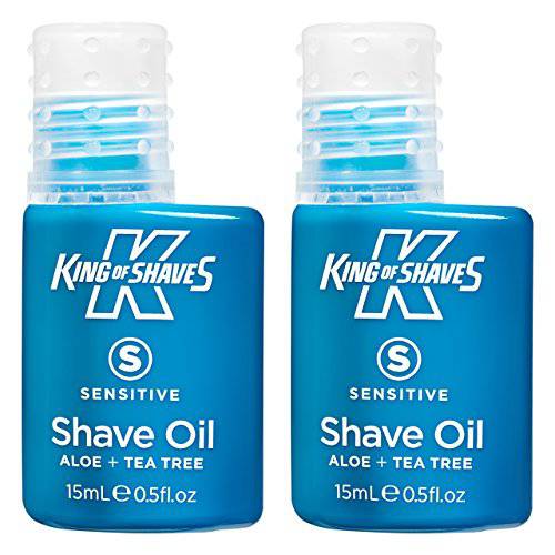King Of Shaves Sensitive Shaving Oil For Men 15ml TWIN PACK