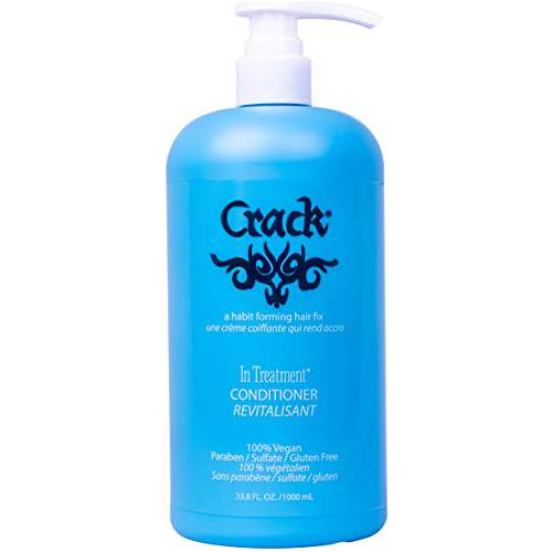 CRACK HAIR FIX In-Treatment Conditioner with pump - Nourishing and Hydrating Conditioner To Detangle, Tame, And Improve The Resiliency Of Your Hair (33.8 Oz / 1000 Milliliter)