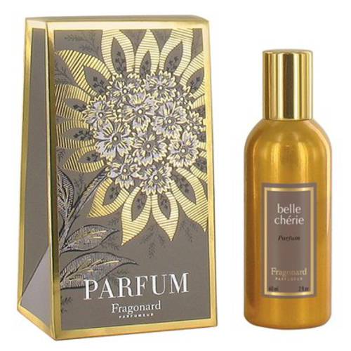 FRAGONARD BELLE CHERIE PERFUME, 60 ML,(THE BOUQUET OF FLOWERS FRUIT AND WOOD TO CELEBRATE THIS BEAUTIFUL CAREFREE), AUTHENTIC 100% FROM FRANCE, BEAUTYFULL PACKAGE , LONG LASTING