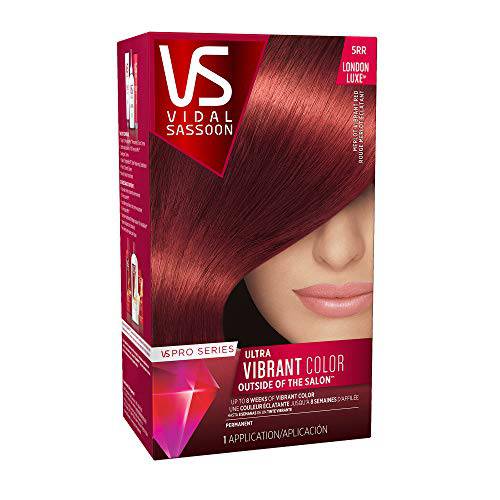 Vidal Sassoon Pro Series Permanent Hair Dye, 5RR Medium Vibrant Red Hair Color, Pack of 1