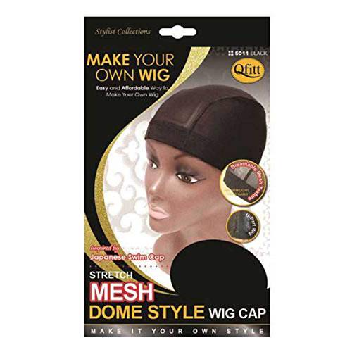 Mesh Dome Style Wig Cap by Qfitt 5011 Black