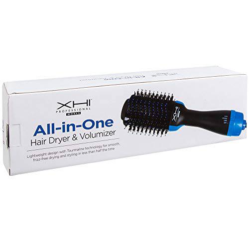 XHI Professional Works All-in-One Hair Dryer & Volumizer Hot Air Brush for Straightening, Volumizing, Smoothing Frizz with Tourmaline Technology