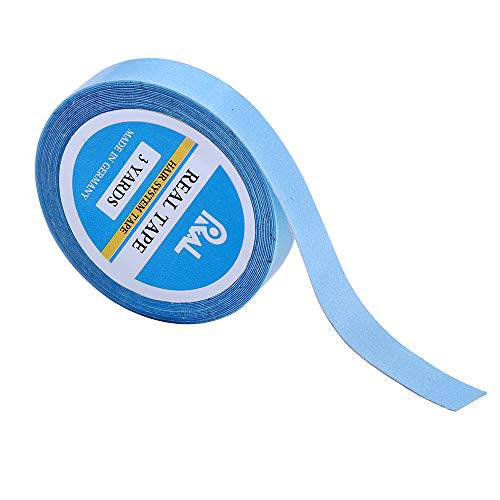 0.8cm×3 Yards Double Sided Adhesive Tapes Lace Front Support Tapes Water-Proof Tape for Wigs,Toupees,Hair Pieces,Hair Extension