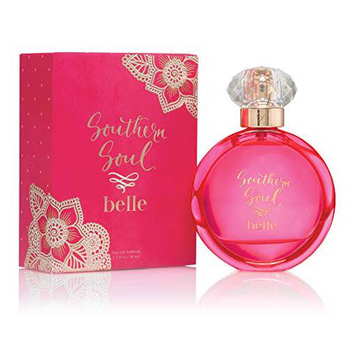 Southern Soul Belle Perfume by Tru Western - Bright and Flirty Eau de Parfum Spray for Women - Fruity Floral Fragrance Featuring Notes of Hibiscus, Georgia Peach, and Vanilla Creme - 1.7 fl oz | 50 ml