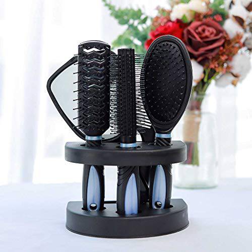 Zoestar 5Pcs Hair Brush and Comb Set for Women and Men (A-Purple)