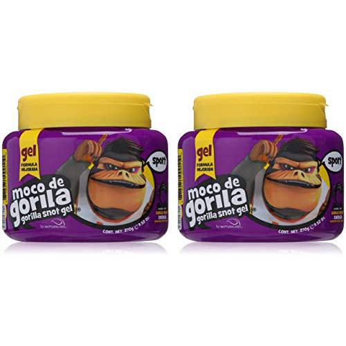 Moco de Gorila Sport Hair Gel | Energizing Hair Styling Gel for Extreme Long Lasting Hold, Gorilla Snot Gel is Ultimate Hair Gel to Energize any Hairstyle 9.52 Ounce Jar (2 PACK)