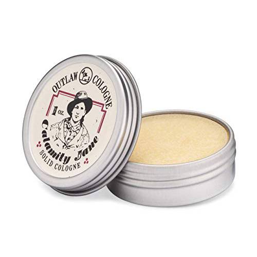 Spicy and Sweet Solid Cologne - Clove, Orange, Cinnamon, Whiskey Scent - Calamity Jane by Outlaw - Men’s or Women’s Cologne