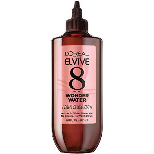 L’Oreal Paris Elvive 8 Second Wonder Water Lamellar, Rinse out Moisturizing Hair Treatment for Silky, Shiny Looking Hair, 6.8 FL Oz.