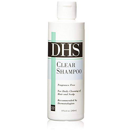 DHS Clear Shampoo - Women’s and Men’s Shampoo for Sensitive Skin / Unscented Cleansing Shampoo Cleans Hair and Treats Dry Scalp / Irritant-free, Paraben-free, Fragrance-free, and Dye-free / 8oz