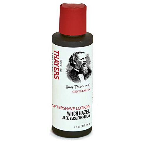 THAYERS Gentlemen’s Collection Aftershave Lotion with Witch Hazel Aloe Vera, 4 Fl Oz