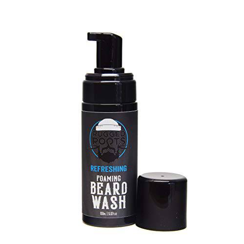 Rugged Roots Foaming Beard Wash -Refreshing Clean Scent of Spearmint, Unique Gift for Men