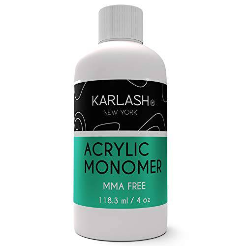 Karlash Professional Acrylic Liquid 4 oz Monomer MMA FREE for Doing Acrylic Nails, MMA free, Ultra Shine and Strong Nail