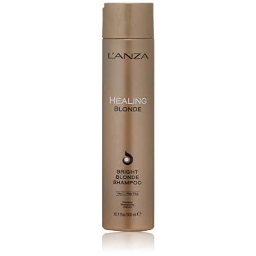 L’ANZA Healing Blonde Bright Shampoo, Formulated for Natural & Decolourized Blonde Hair, Boosts Shine and Brightness while Healing, with Sulfate-free, Paraben-free, Gluten-free Formula (10.1 Fl Oz)
