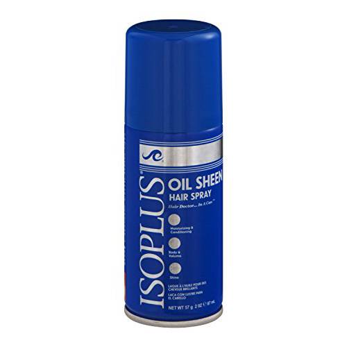 Isoplus Oil Sheen Hair Spray 2 oz Pack of 6