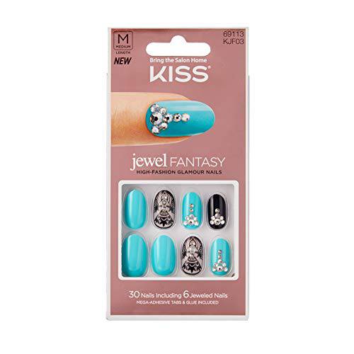 KISS Jewel Fantasy Nails Medium Length (KJF02)