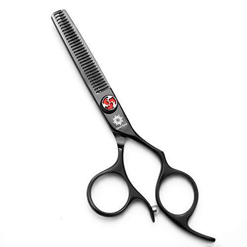 Professional Barber Razor Edge Hair Thinning Scissors/Shears - 5.5’’ Large Finger Holes and Adjustment Tension Screw - Mustache/Beard Trimming Salon Hairdressing Scissors
